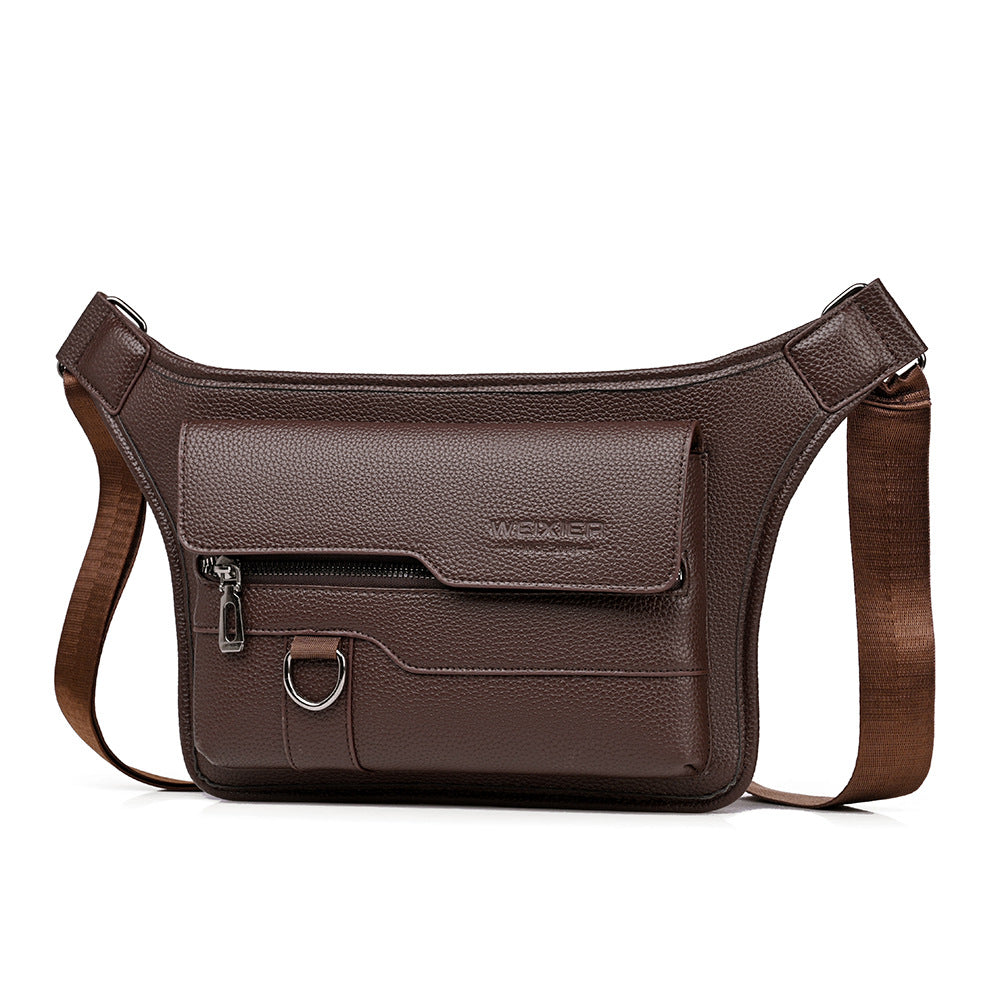 Men's large capacity waterproof chest bag large capacity crossbody bag shoulder bag ﻿