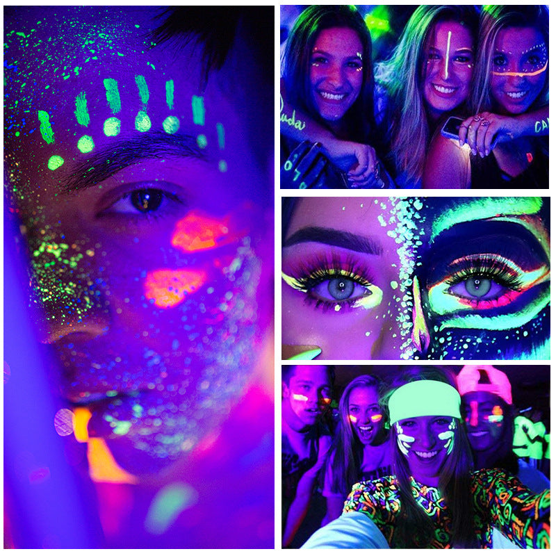 Fit Colors 12 Color Fluorescent Eyeliner Halloween Face Color Painting