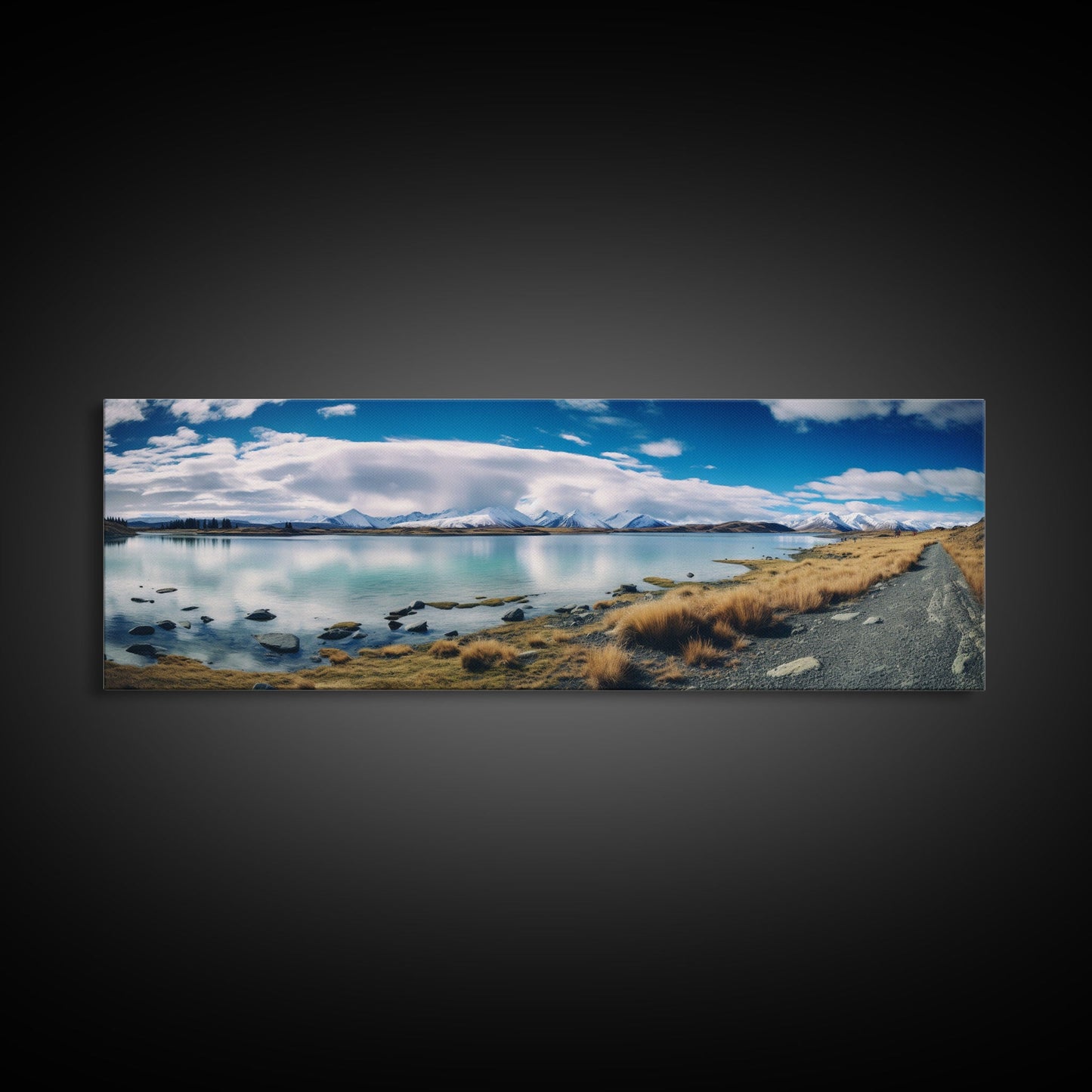 Panoramic Print of Lake Tekapo New Zealand, Extra Large Wall Art, Panoramic Wall Art, Panoramic Landscape Print, Landscape Photography