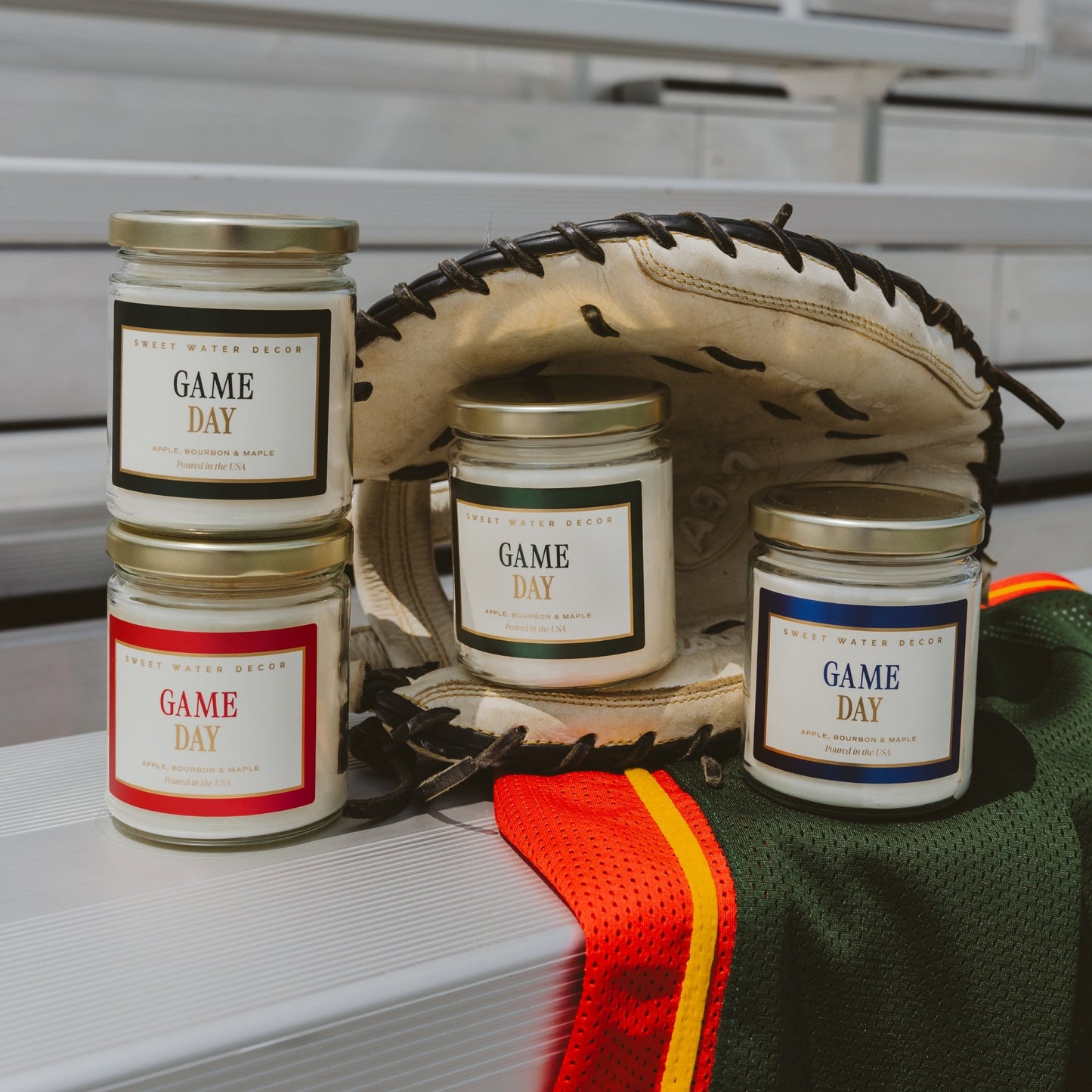 Game Day Red Soy Candle - Clear Jar - 9 oz