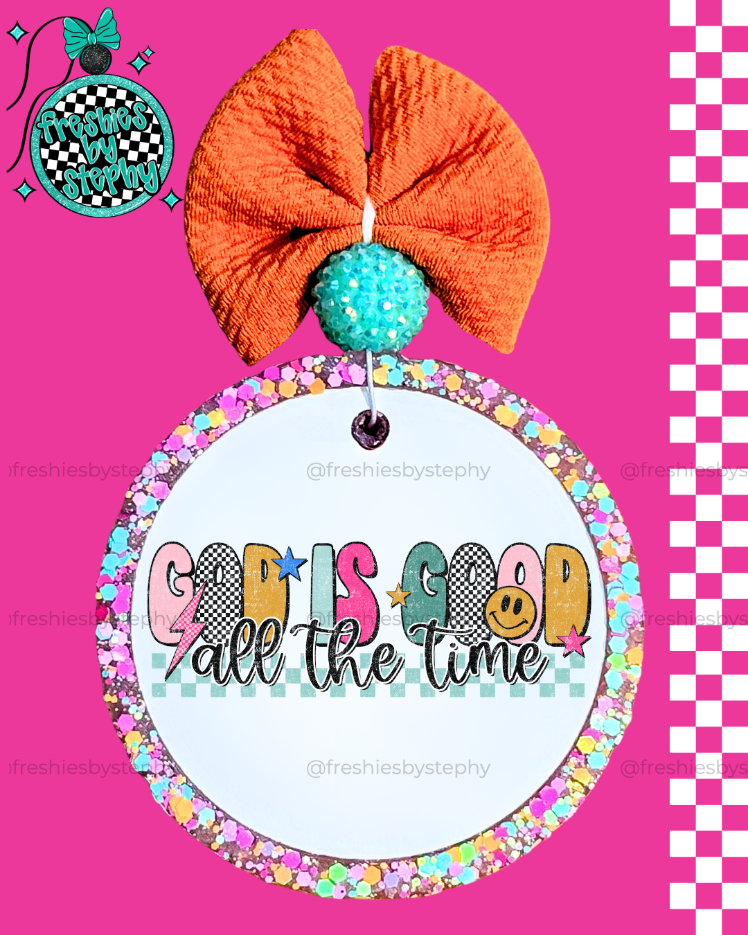 God Is Good Car Air Freshener | Christian Faith Freshie Gift