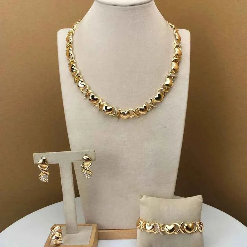 Hearts Gold Silver Necklaces