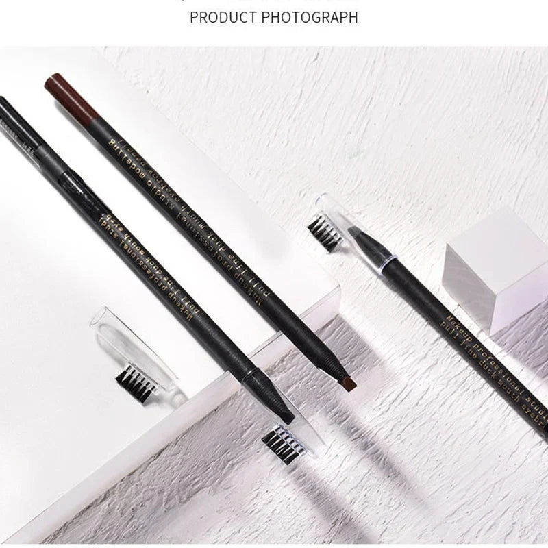 12PCS HaoZhuang Eyebrow Pencil Cosmetic Wholesale Eyeshadow Natural Long-Lasting Tattoo Eyebrows Eaterproof Makeup set Beauty