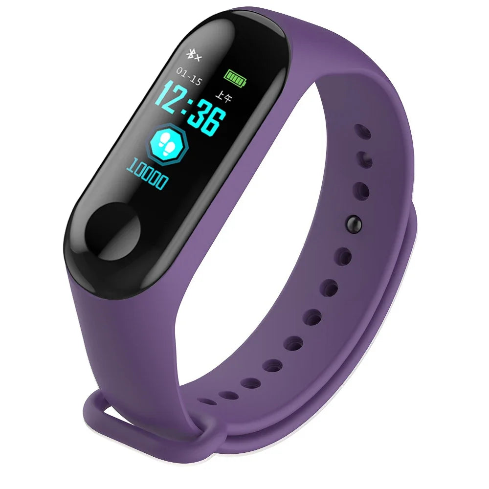 Wristwatch Fitness M3 Color Screen Smart Sport Bracelet Activity Running Tracker Heart Rate For Children Men Women Watch Hours