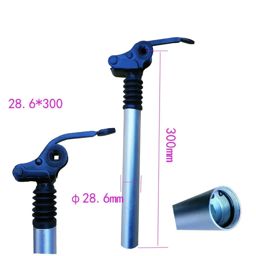 E-Bike Electric Folding Bike Shock Absorber Seat Post Alloy 25.4mm 27.2mm 28.6mm 31.8mm 33.9mm 34mm Folding Flipped Seat Post