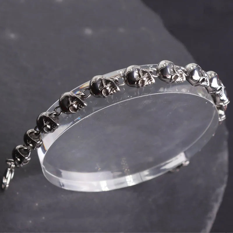 Vintage Skull Beaded Skull Bracelets Gothic Jewelry Accessories Gifts