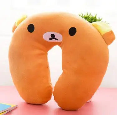 Baby Pillow Multi-Animals Design Plush Super Soft Kids Headrest   Neck Protector Travel Toys for 0-4 Years YYT101