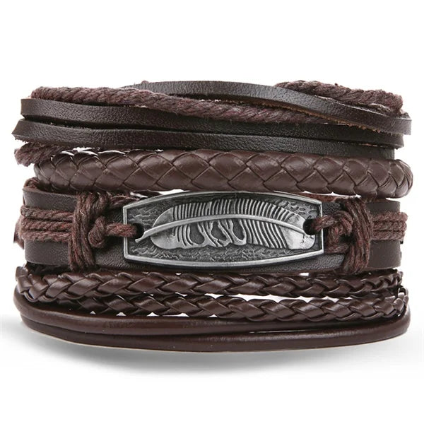 IFMIA Vintage Multi-layer Leather Bracelet Ladies Men's Bracelet Jewelry Bracelets Bangles New Style Party Gift Bohemian Gifts