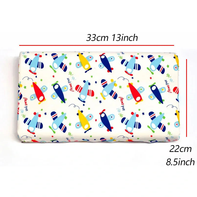 New TPE Cool Breathable Bed Pillow Protection Cervical Washable Pillows With Pillowcase For Neck Message Sleep Travel Purple
