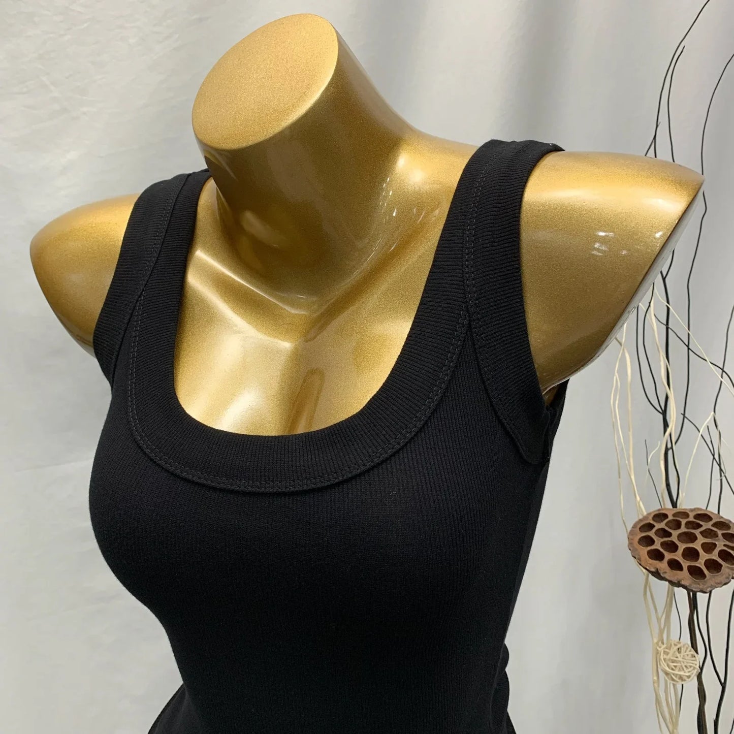 Sexy Slim Cotton White Tank Top O Neck Off Shouled Casual Sports Women's Tops Elastic Ribbed Summer Tank Tops Gray Black Purpl