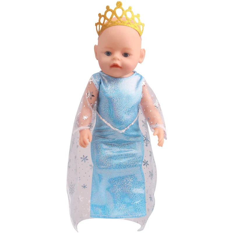 43 Cm Boy American Dolls Uniforms Unicorn Queen Born Baby Toys 18 Inch Doll Gift f41