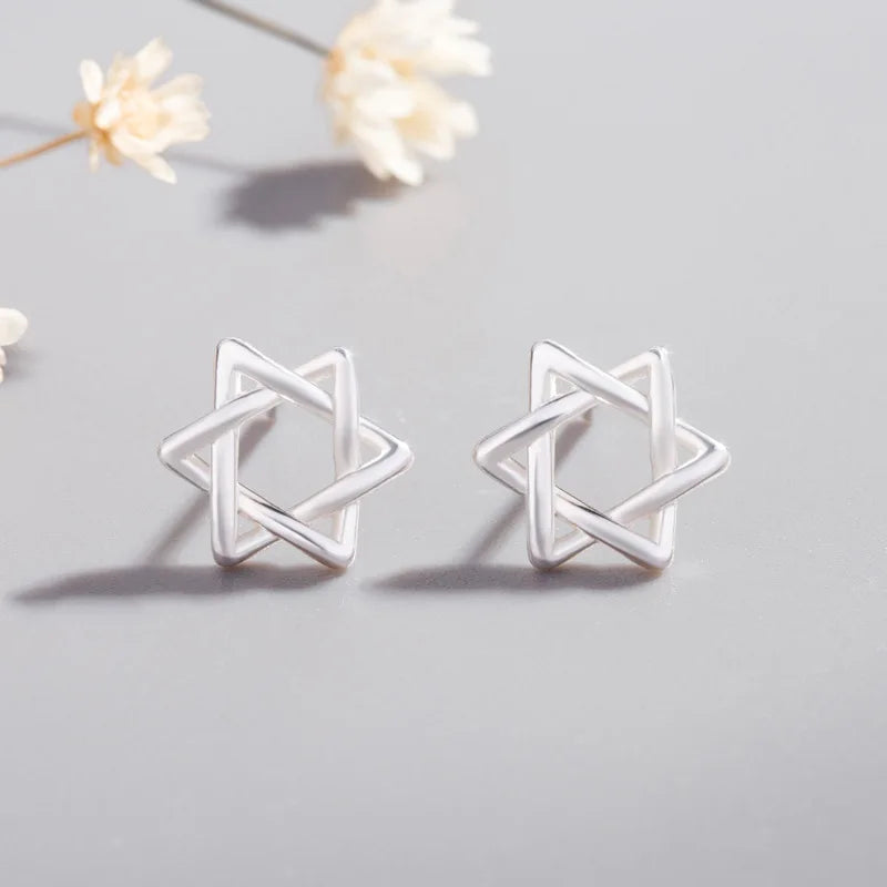 Newest 925 Sterling Silver Needle Women's Jewelry Cute Chic Stud Earrings for School Girls Kids Lady Birthday Gifts S925 Stamp