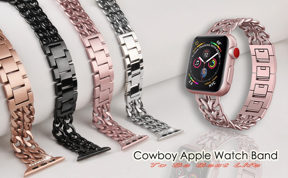 Stainless Steel Band For Apple Watch 6 SE 5 4 3 2 Band 40mm 44mm strap wristband Metal Band for iWatch Series 6 5 4 3 38mm 42mm