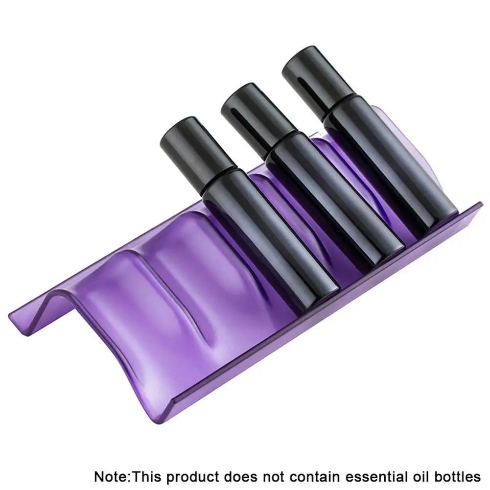 Drawer Storage Organizer Foldable Essential Oil Bottle Plastic Rack Durable Heat Resistant Essential Oil Bottle Display Stand