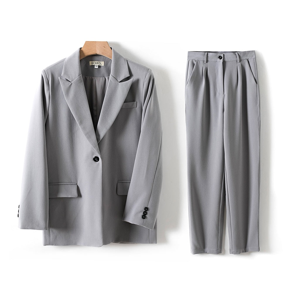 EtherealBe Blue Tailored office wear pantsuit for women