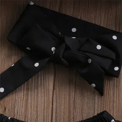 New Fashion Toddler Baby Girls Clothes Black Casual Denim Outfits Set