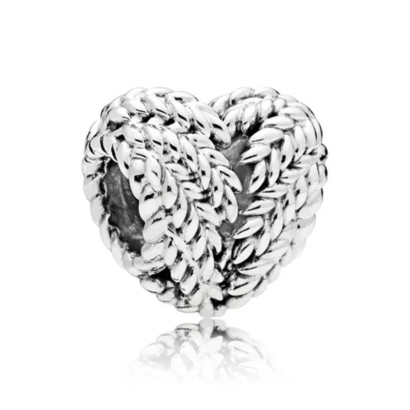 New Animal Footprint Musical Note Safety Chain Crown Boy Pendant Fits Pandora Charm Bracelet DIY Women's Original Beading Gifts