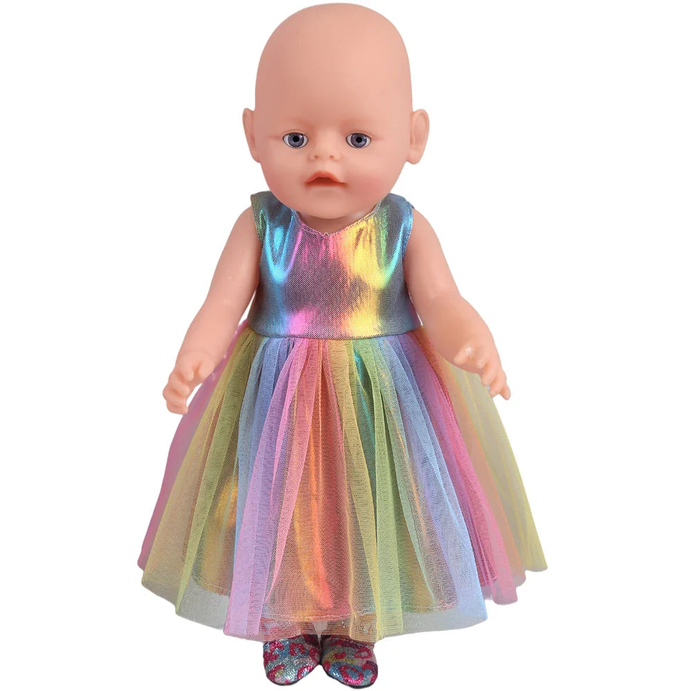 43 Cm Boy American Dolls Uniforms Unicorn Queen Born Baby Toys 18 Inch Doll Gift f41