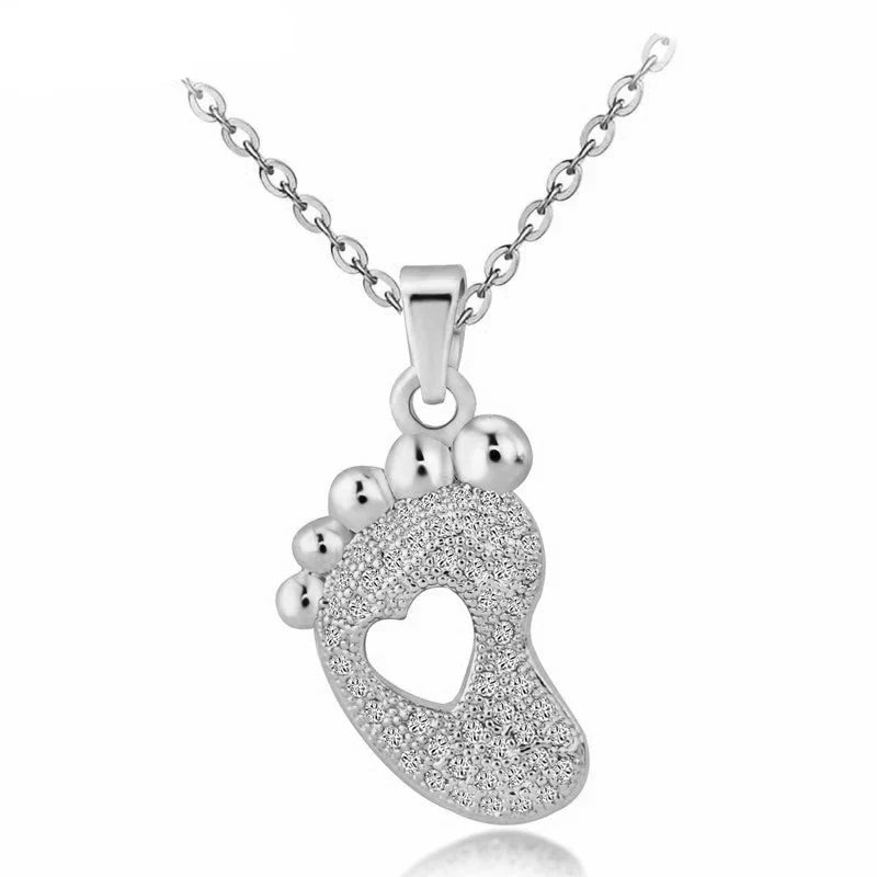 Juya 18K Real Gold Plated Micro Pave Zircon Butterfly Horse Bees Cat Leopard Pendant Necklace For Women Birthday Christmas Gift