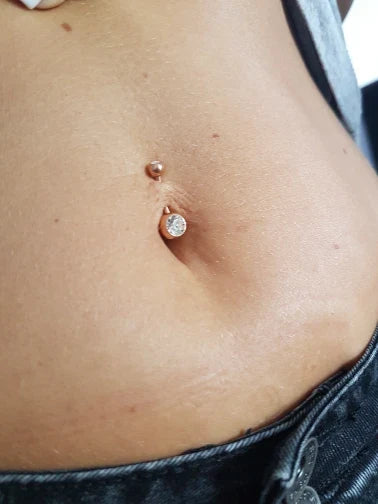 Women Sexy Summer Jewelry 14G Medical Titanium Barbell CZ Zircon Navel Piercing Bar 16G 10mm Belly Button Rings Pircing Ombligo