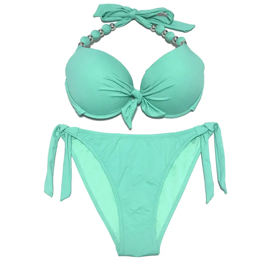 EONAR Women Bikini Offer Combined Size Swimsuit Push Up Bikini Sets Brazilian Bathing Suits Plus Size Swimwear Female XXL