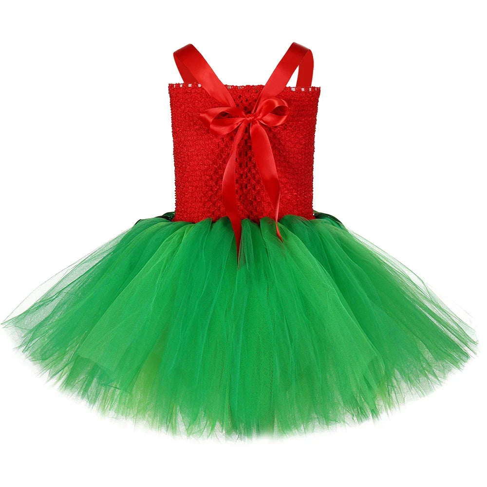Lilo Tutu Dress for Baby Girl Christmas Halloween Costume Kids Hawaiian Dresses for Girls Party Princess Outfits with Garland
