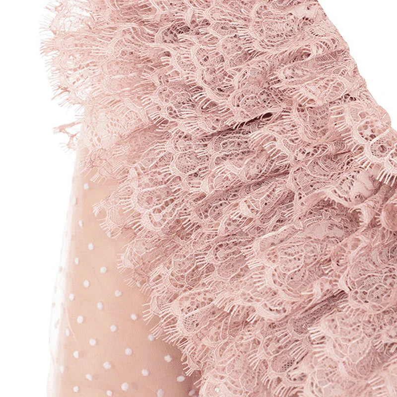 2022 New Summer Women Bandage Mini Pink Dress Sexy V Neck Long Sleeve Backless Elegant Lace Bodycon Club Party Dress Vestidos