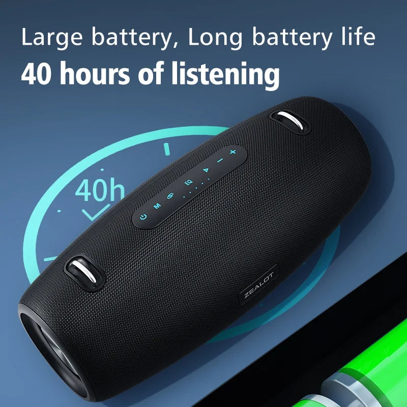ZEALOT-S67 60W Bluetooth Speaker Output Power Bluetooth Speaker with Excellent Bass Performace Hifi speaker