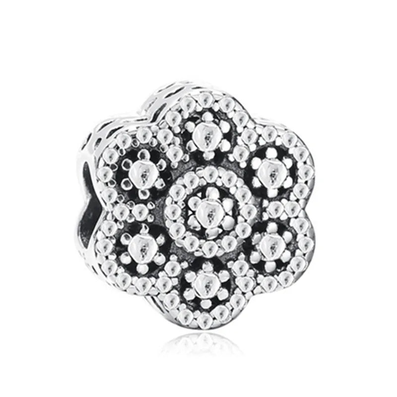 New Animal Footprint Musical Note Safety Chain Crown Boy Pendant Fits Pandora Charm Bracelet DIY Women's Original Beading Gifts