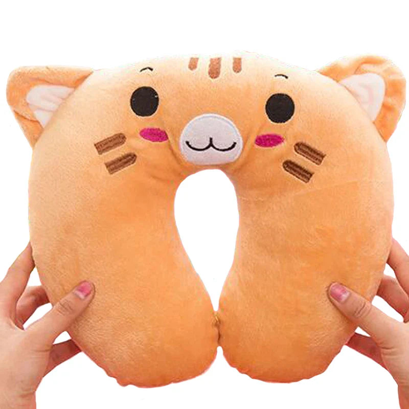 Baby Pillow Multi-Animals Design Plush Super Soft Kids Headrest   Neck Protector Travel Toys for 0-4 Years YYT101