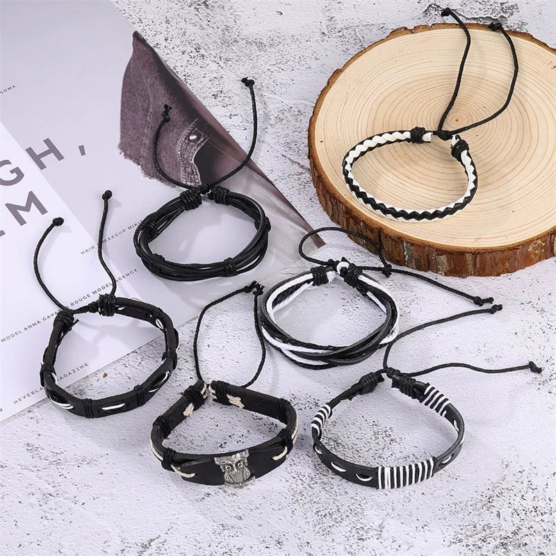 IFMIA Vintage Multi-layer Leather Bracelet Ladies Men's Bracelet Jewelry Bracelets Bangles New Style Party Gift Bohemian Gifts