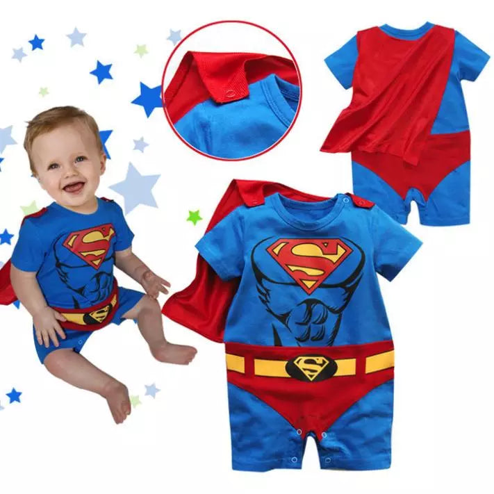 Baby Boy Anime Romper Cartoons Long Sleeve + Smock Halloween Christmas Costume Gift Boys Summer Rompers Spring Autumn Clothing