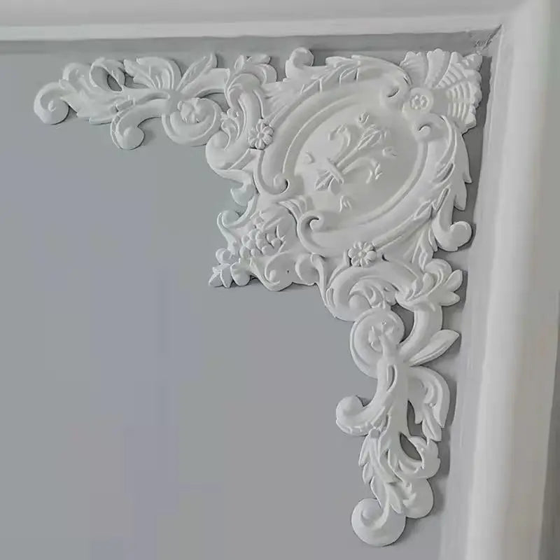 European style ceiling corner flower background wall passway decorative wall stickers Wedding home decoration non-wood carvings