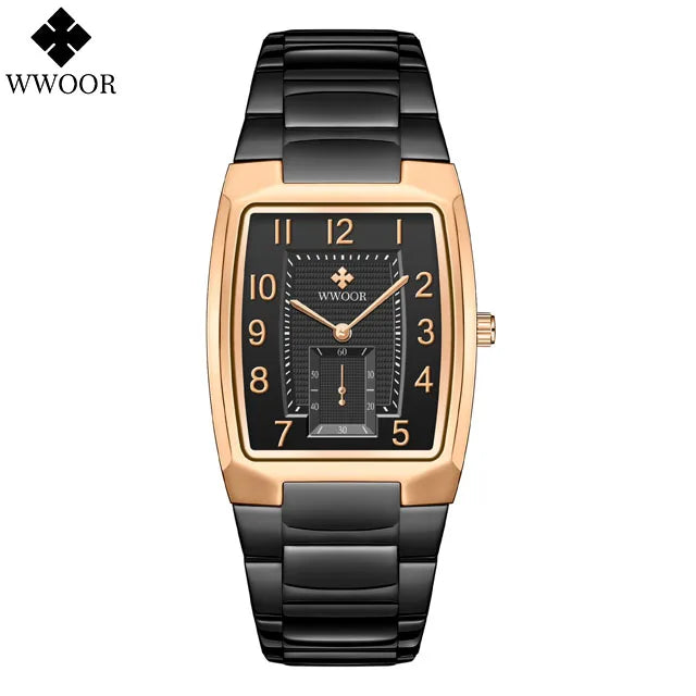 WWOOR Women Watches Gold Casual Ladies Quartz Watch Top Brand Luxury Waterproof Stainless Steel Women's Watches Relogio Feminino