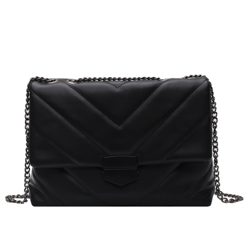 Embroidery Thread Small PU Leather Crossbody Bags For Women 2021 Trend Hand Bag Women's Branded Trending Shoulder Handbags