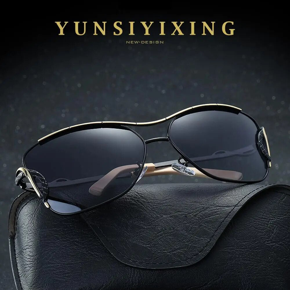YSYX Polarized Women's Sunglasses Big Frame Fashion Sun Glasses For Women New Vintage Butterfly Female Eyewear Sunglasses  E-914