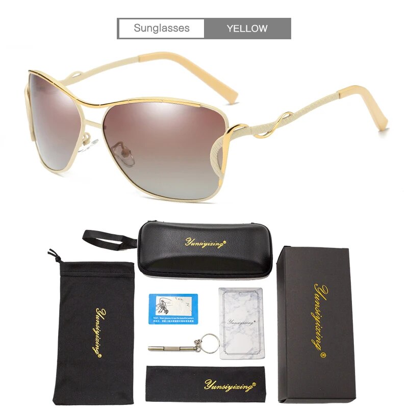 YSYX Polarized Women's Sunglasses Big Frame Fashion Sun Glasses For Women New Vintage Butterfly Female Eyewear Sunglasses  E-914