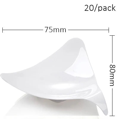 20 Pieces x Home Party Disposable Plastic Tableware Supplies, 70*44mm/60ml Petal Dessert Cake Bowl