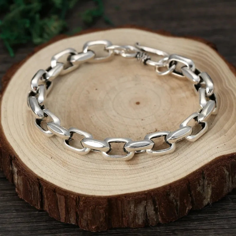Vintage Gothic Full Skull Bracelet Motorcycle Riding Rock Bike Hip Hop Punk Jewelry Halloween Gift