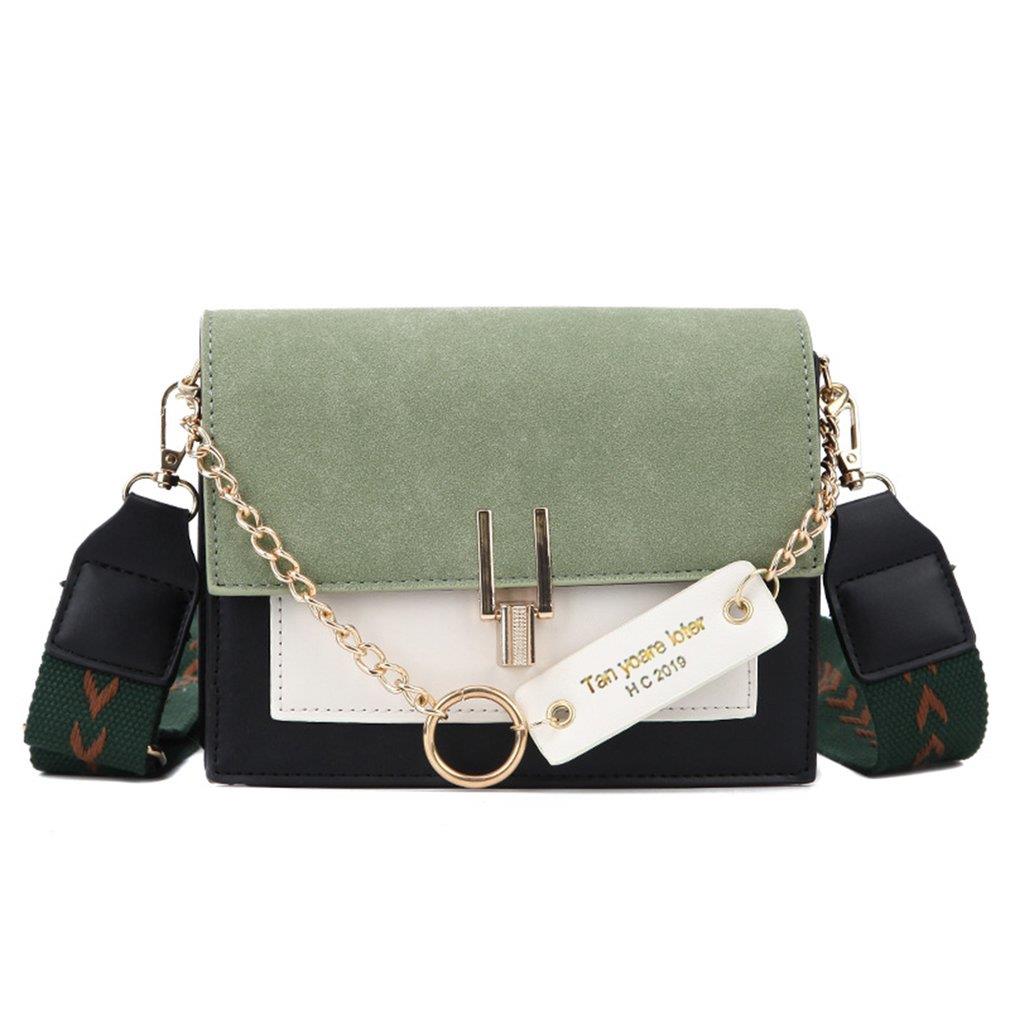 2021 New Handbags for Women Fashion Ins Ultra Fire Retro Wide Shoulder Strap Female Messenger Bags Simple Ladies Crossbody Bags