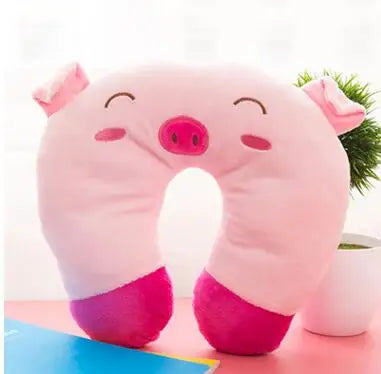 Baby Pillow Multi-Animals Design Plush Super Soft Kids Headrest   Neck Protector Travel Toys for 0-4 Years YYT101