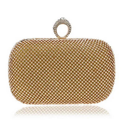 SEKUSA Evening Clutch Bags Diamond-Studded Evening Bag With Chain Shoulder Bag Women's Handbags Wallets Evening Bag For Wedding
