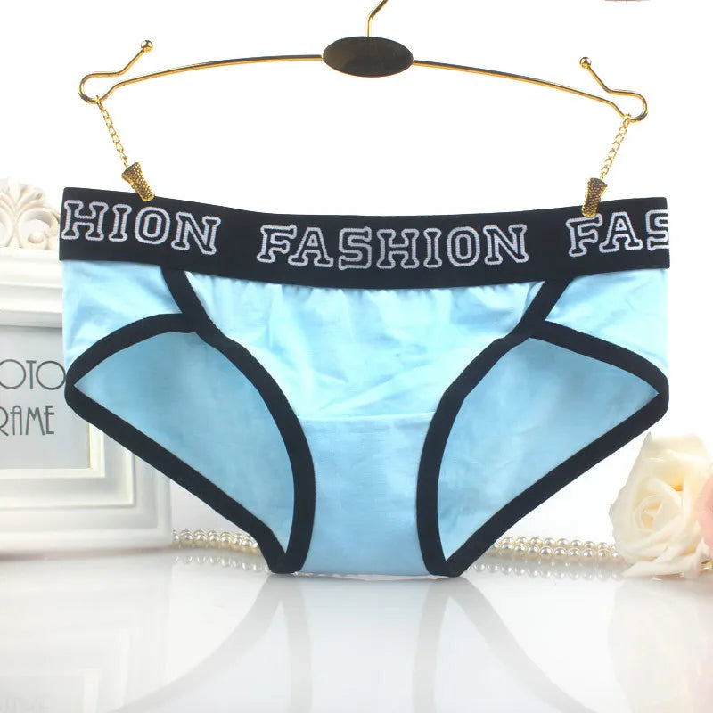 Sports Fitness Cotton Boxer Pants Elasticity Belt Women's Underpants Breathable Antibacterial Knickers Loose Hip-Wrapped Briefs