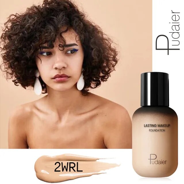 Pudaier 40ml Matte Makeup Foundation Cream For Face Professional Concealing Make Up Liquid Long-lasting Cosmetics
