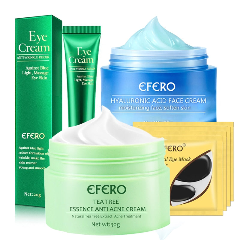 EFERO Tea Tree Anti-acne Face Cream Acne Scar Cream Shrink Pores Face Eliminates Acnes Cream Skin Care Face Cream for Face Care