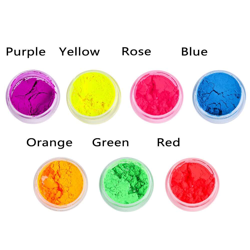 1PC NEON Eyeshadow Loose Powder Pigment Cosmetic Matte Mineral Spangle Nail Powder Shimmer Shining Eye Shadow Makeup Tool