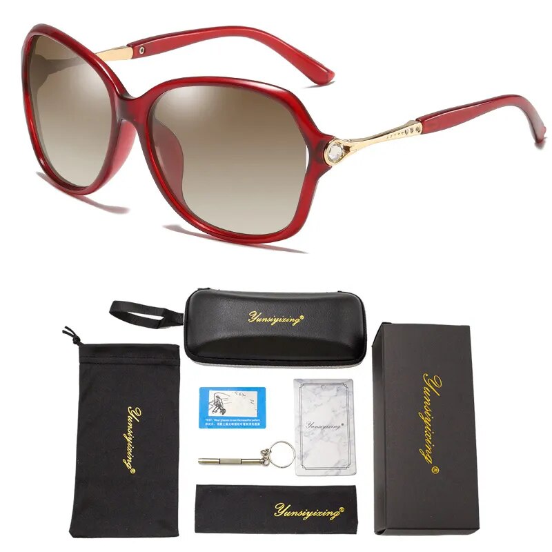 YUNSIYIXING Classic Polarized Women's Sunglasses Brand Designer Butterfly Sun Glasses For Women Fashion Driving Eyewear 8325 New