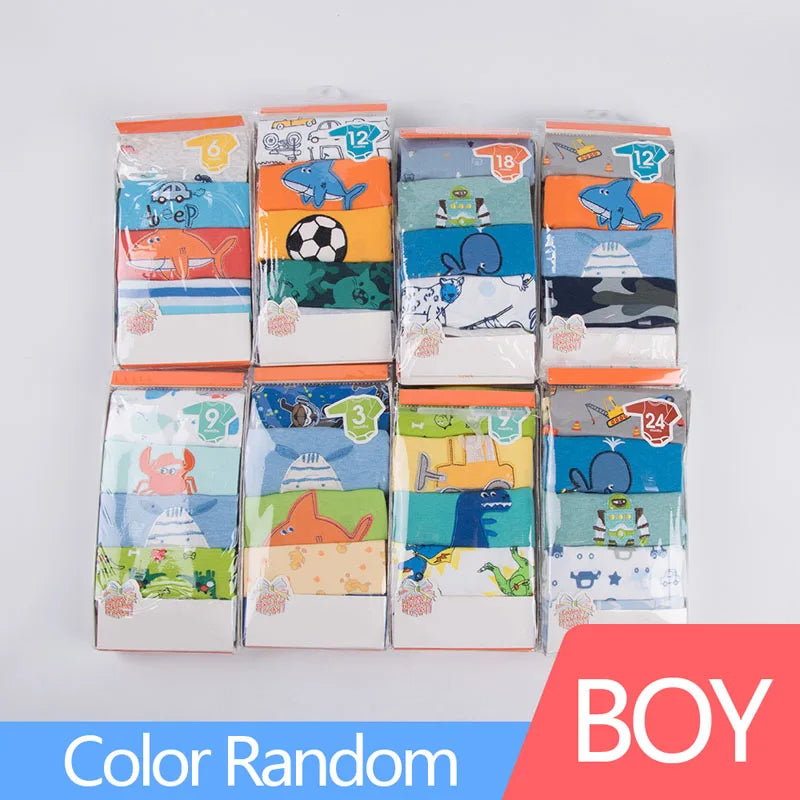 5pcs 3m-24m Short Sleeve Cotton Winggle-In Jumpsuit Infant Baby