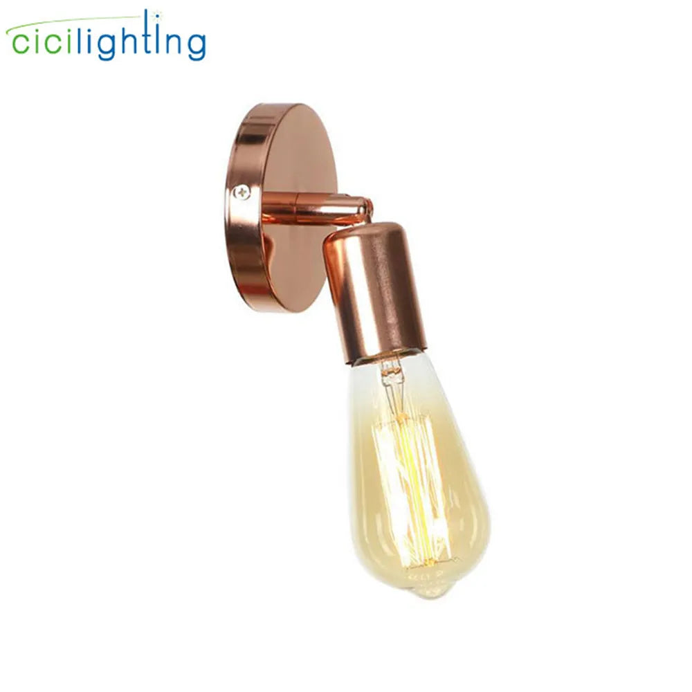 Mini American Europe Country Wall Lamps Lights Retro Vintage Edison Home Bronze Black Gold Wall Lantern Promotion cicilighting