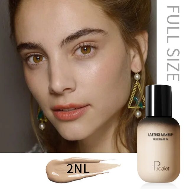 Pudaier 40ml Matte Makeup Foundation Cream For Face Professional Concealing Make Up Liquid Long-lasting Cosmetics